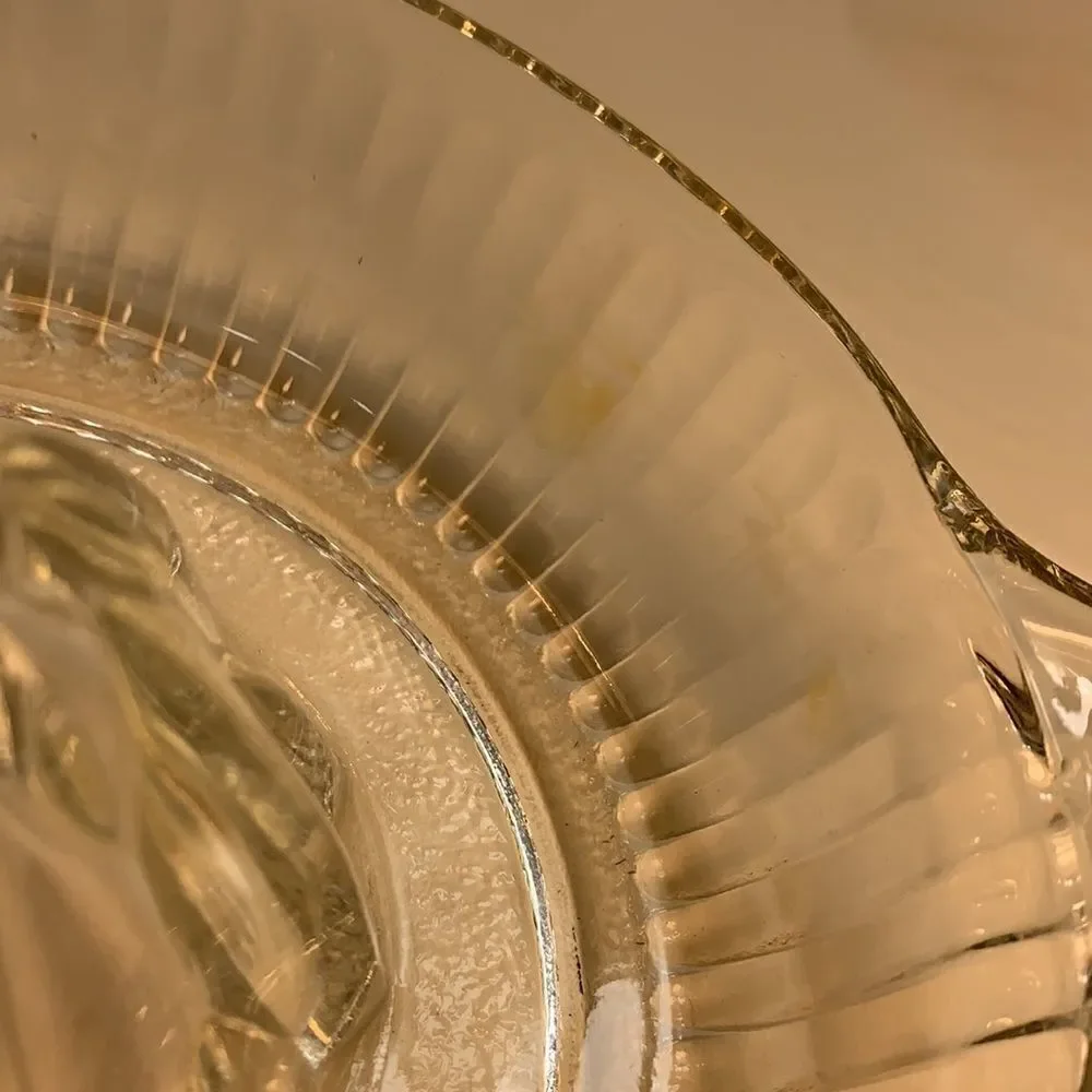 Mid Century Vintage Pressed Glass Juicer Reamer